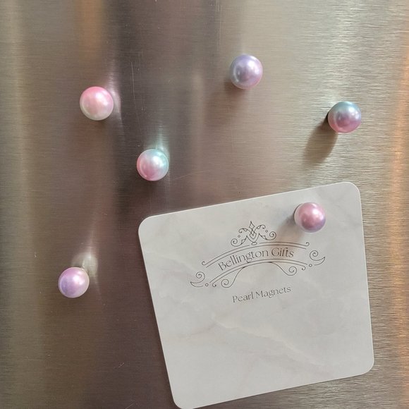 Unicorn Ombre Pearl Magnet Set - Classy & Elegant Fridge Magnets - Picture 2 of 10